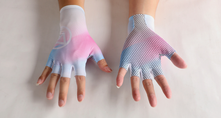 white bike gloves